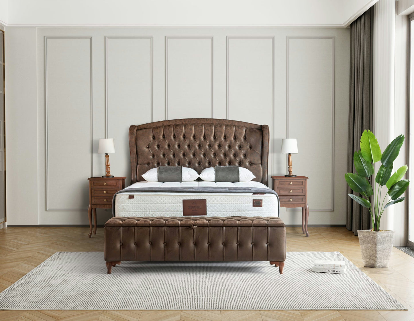 SIGNATURE Opbevaringsseng m. Hovedgavl