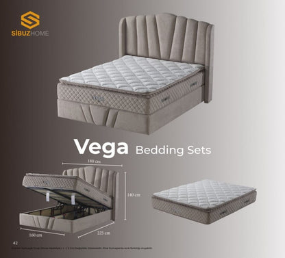 VEGA Opbevaringsseng m. Hovedgavl inkl. Madras