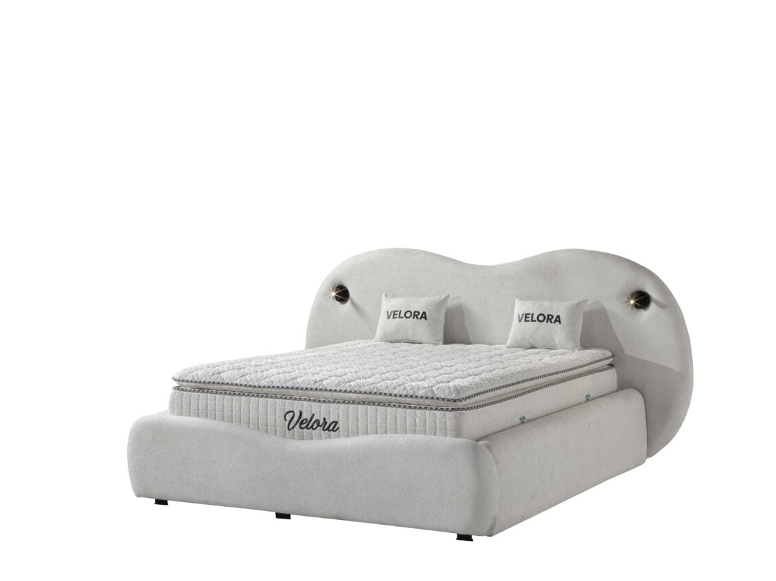 VELORA Opbevaringsseng m. Hovedgavl inkl. Madras