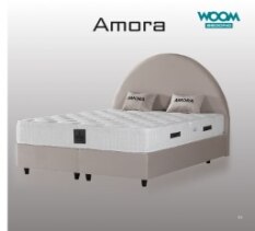 AMORA Opbevaringsseng m. Hovedgavl inkl. Madras