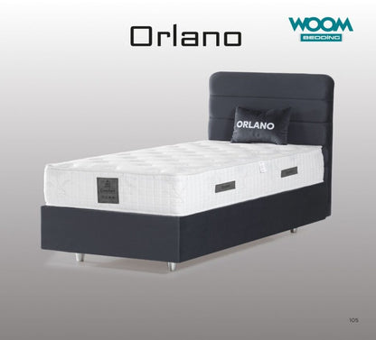 ORLANO  Opbevaringsseng m. Hovedgavl inkl. Madras