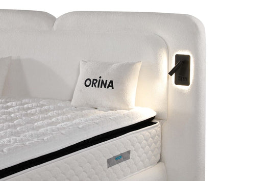 ORINA Opbevaringsseng m. Hovedgavl inkl. Madras