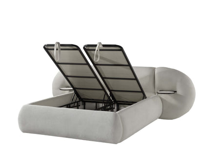 ALERIS Opbevaringsseng m. Hovedgavl inkl. Madras