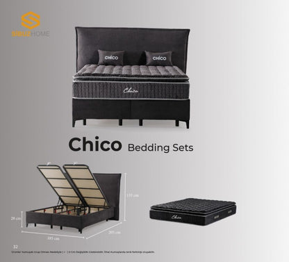 CHICO Opbevaringsseng m. Hovedgavl inkl. Madras