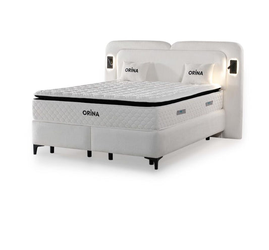 ORINA Opbevaringsseng m. Hovedgavl inkl. Madras