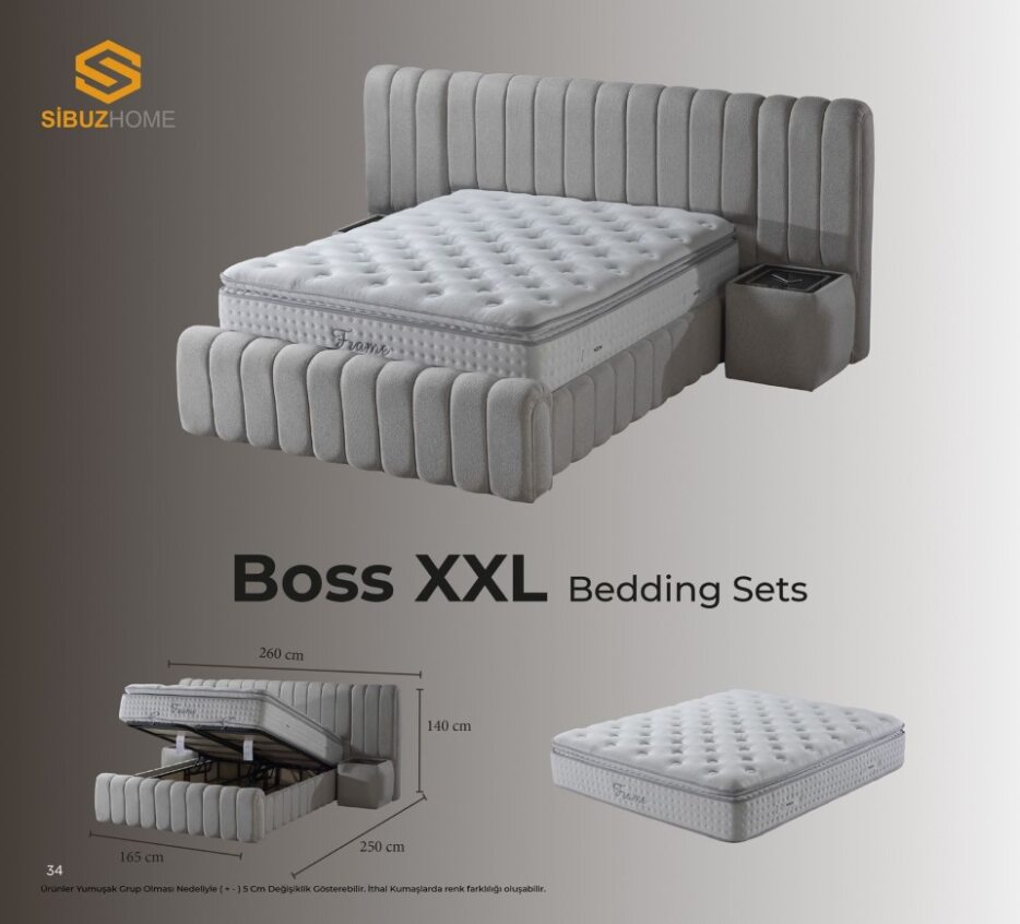 BOSS XXL Opbevaringsseng m. Hovedgavl inkl. Madras