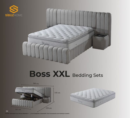 BOSS XXL Opbevaringsseng m. Hovedgavl inkl. Madras